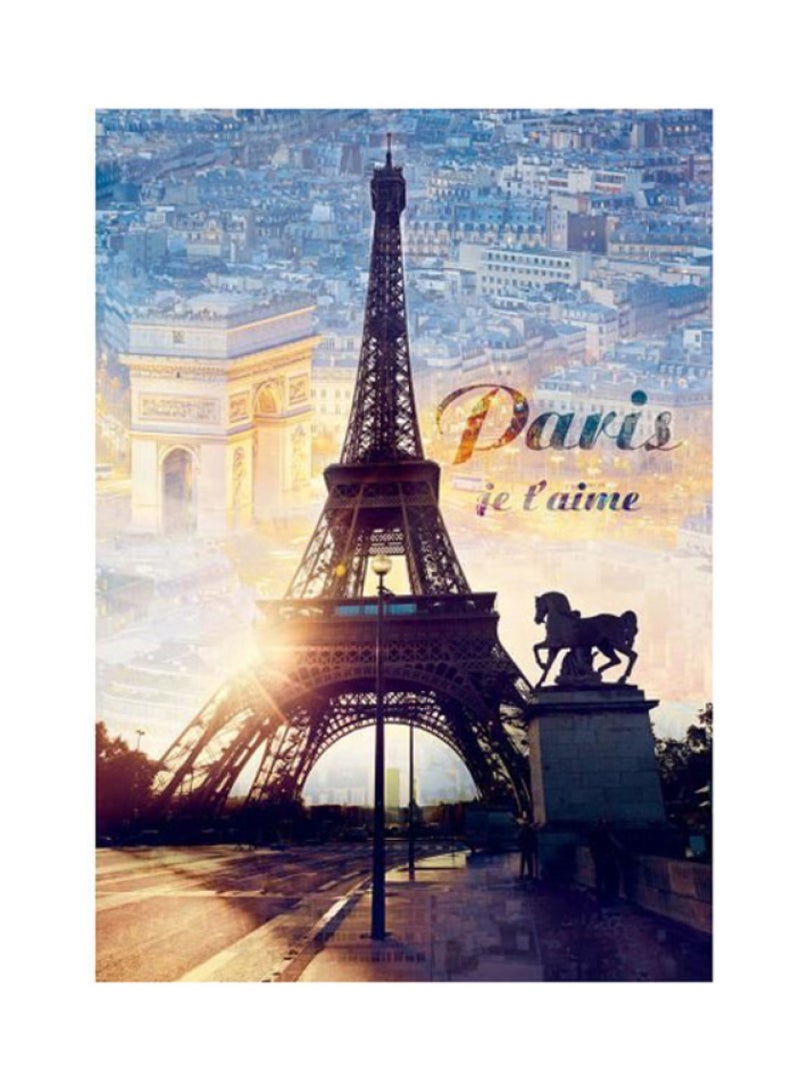 1000-Piece Paris At Dawn Jigsaw Puzzle Set 68.3 x 48 x 0.5cm - v1620910030/N36653493A_2