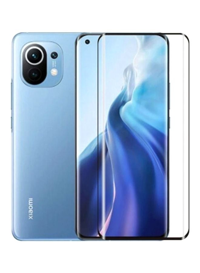 MARGOUN Ultimate Tempered Glass Screen Protector For Xiaomi Mi 11 Black/Clear - Image 2