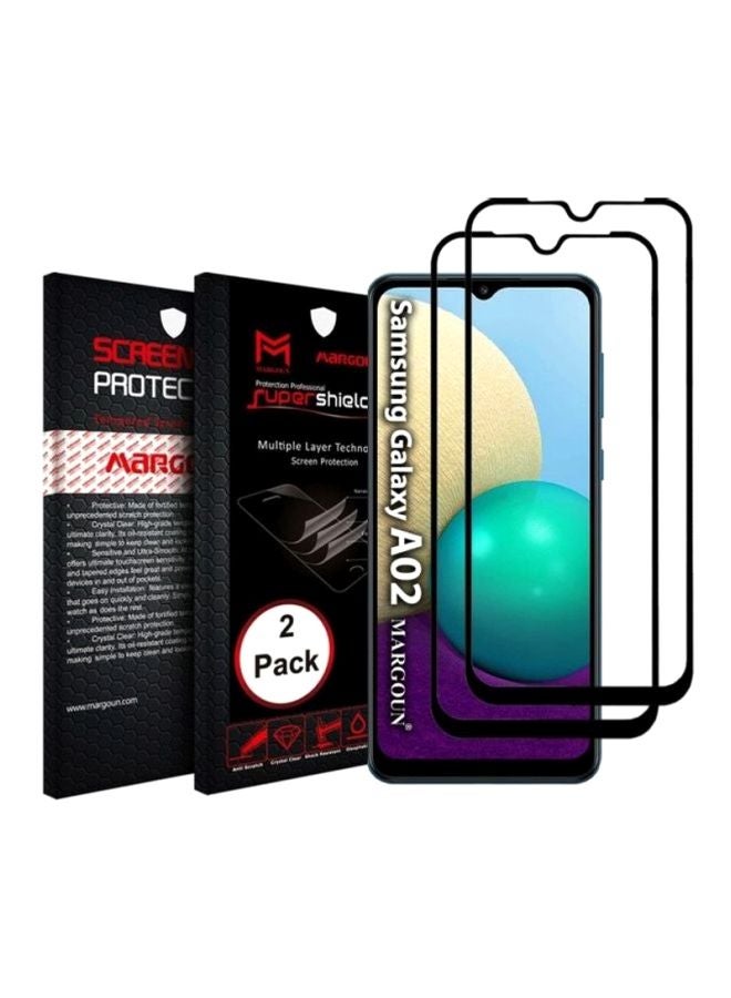 MARGOUN 2-Piece Super Shieldz Screen Protector For Samsung Galaxy A02 Black/Clear - Image 2