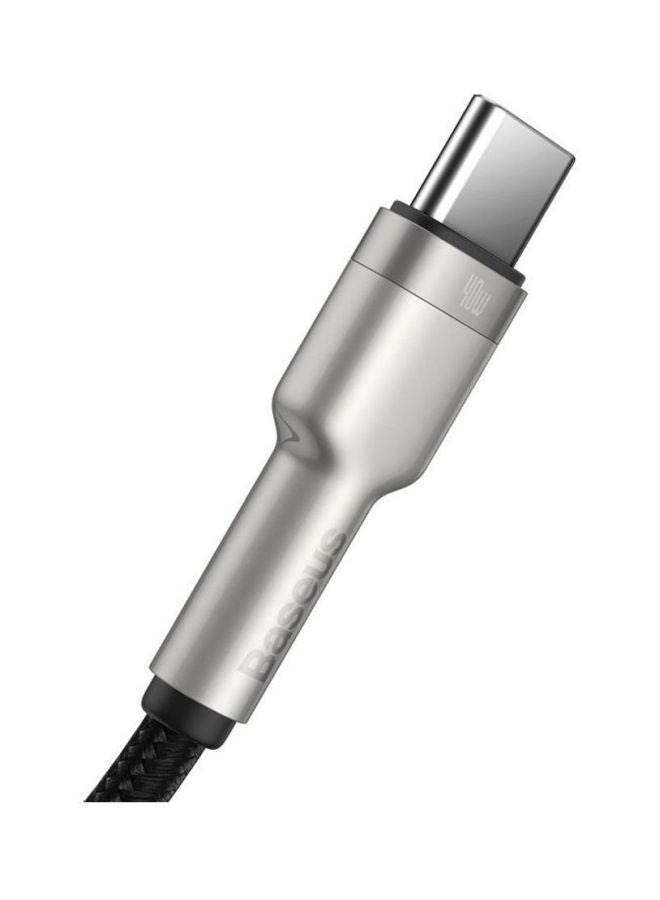 Baseus Cafule Series Type-C Metal Data Cable Black/Silver - Image 3
