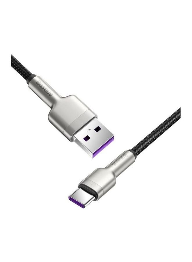 Baseus Cafule Series Type-C Metal Data Cable Black/Silver - Image 4