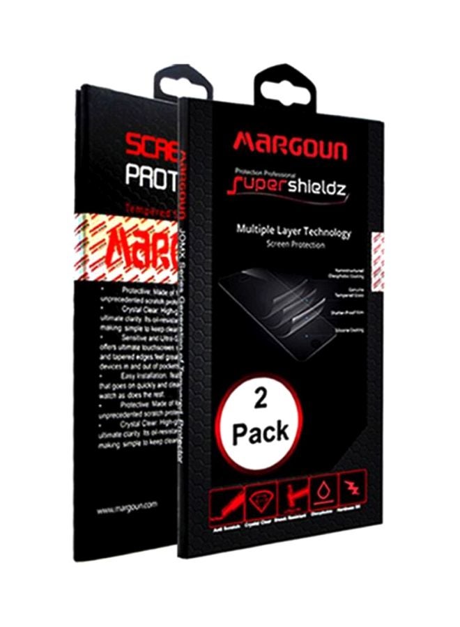 MARGOUN 2-Piece Super Shieldz Screen Protector For Samsung Galaxy A12 Black/Clear - Image 3