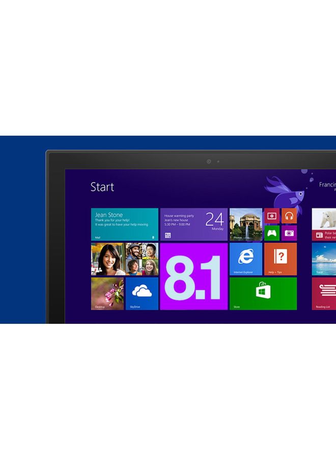 Microsoft - Windows 8.1 Pro 64-Bit Arabic DVD-CD Blue/White - Image 1