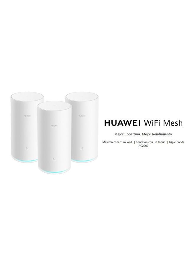 HUAWEI - WS5800 Whole Home Mesh WiFi System, Pack of 3 White - Image 1
