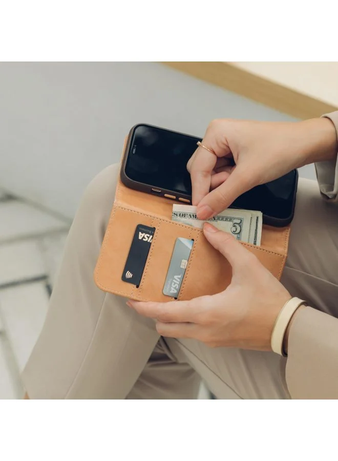 Moshi 3-In-1 Leather Case For iPhone 12 Mini Beige