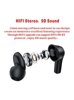 Lenovo Wireless BT5.0 Earbuds With Smart Touch Control Black  - Image 2