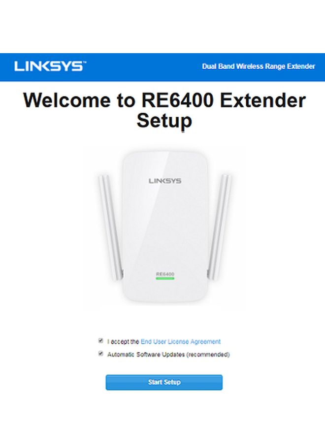 LINKSYS - RE6400 AC1200 Boost EX Wi-Fi Range Extender White - Image 1