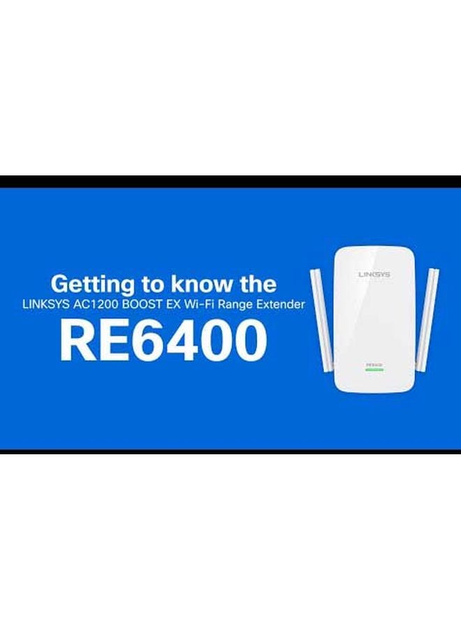 LINKSYS - RE6400 AC1200 Boost EX Wi-Fi Range Extender White - Image 1