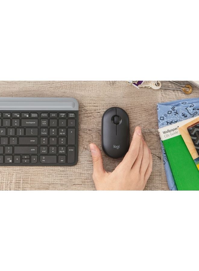 Logitech - Wireless Bluetooth Slim Silent Mouse Black - Image 1