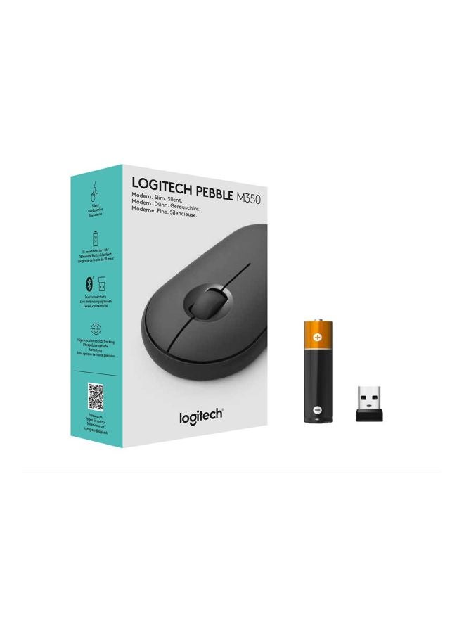 Logitech - Wireless Bluetooth Slim Silent Mouse Black - Image 1