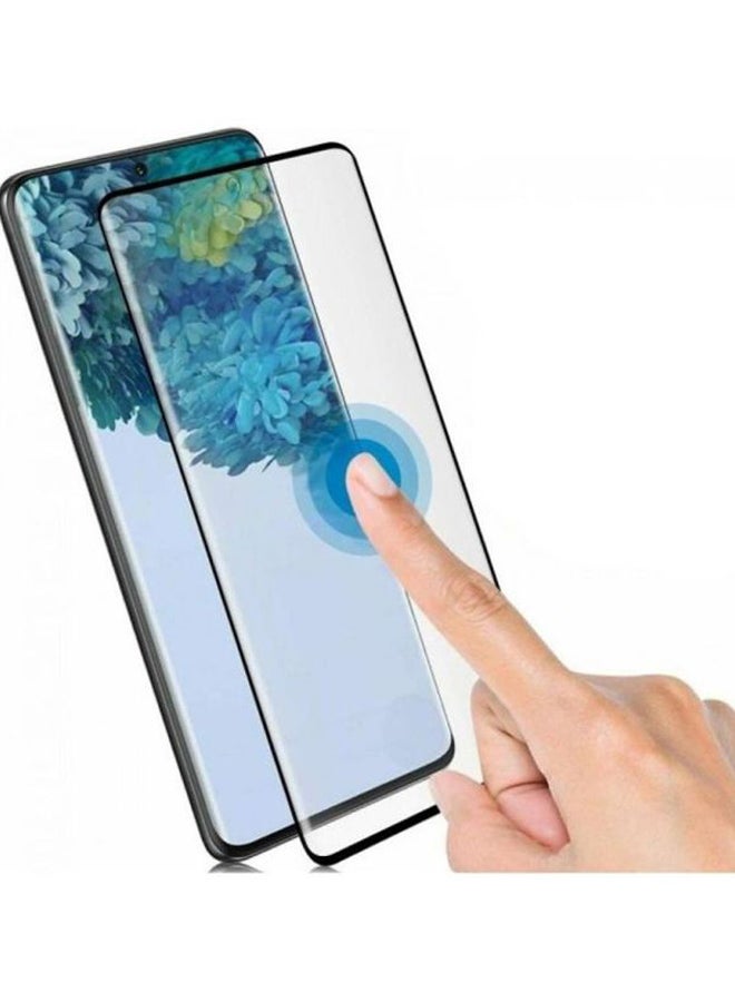 MARGOUN Ultimate Tempered Glass Screen Protector For Samsung Galaxy S21 Black/Clear - Image 3