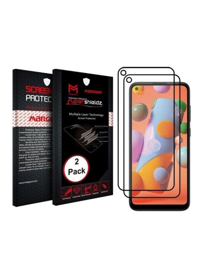 MARGOUN 2-Piece Super Shieldz Screen Protector For Samsung Galaxy A11 Black/Clear - Image 3