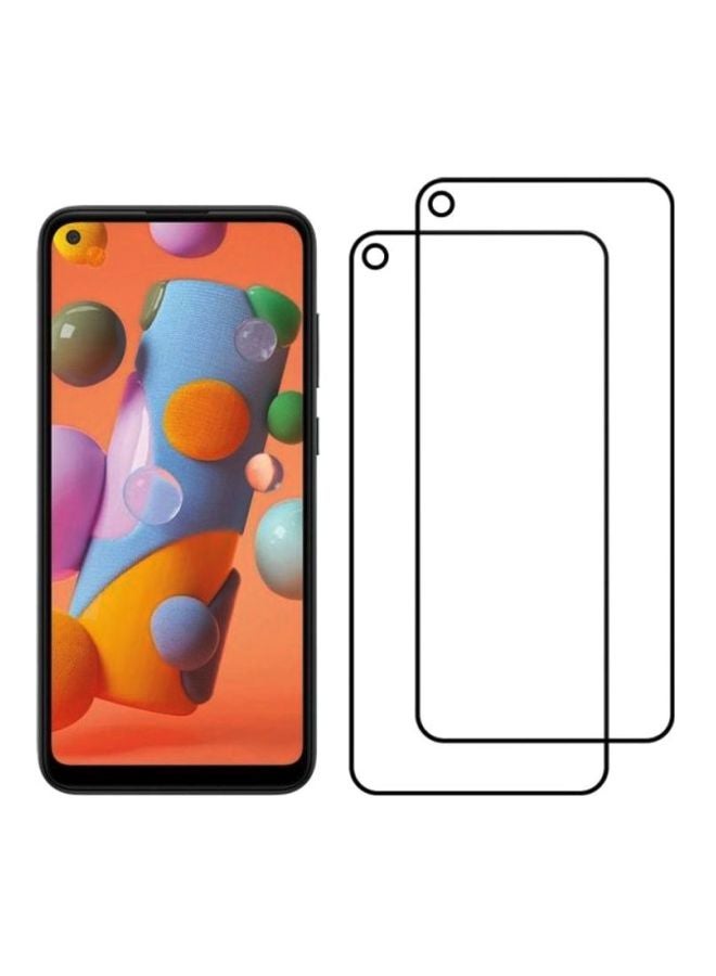 MARGOUN 2-Piece Super Shieldz Screen Protector For Samsung Galaxy A11 Black/Clear - Image 2