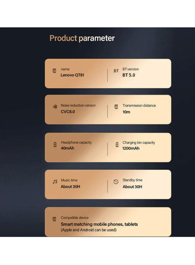 Lenovo TWS In-Ear Earbuds And Charging Box Set White - Image 3