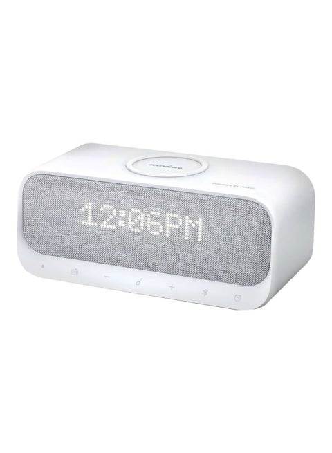 Wakey Bluetooth Speakers with Alarm Clock White/Grey