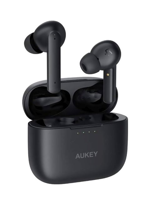 EP-N5 Active Noise Cancelling True Wireless Earbuds, Bluetooth 5.0 TWS Earphones with IPX5 Waterproof, Deep Bass, Touch Control, USB-C Charging Case - Black