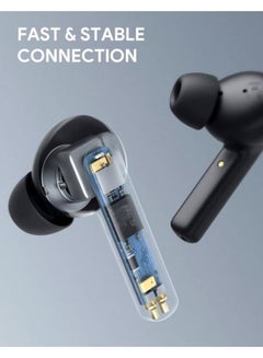 Aukey EP-N5 Active Noise Cancelling True Wireless Earbuds, Bluetooth 5.0 TWS Earphones with IPX5 Waterproof, Deep Bass, Touch Control, USB-C Charging Case - Black  - Image 3