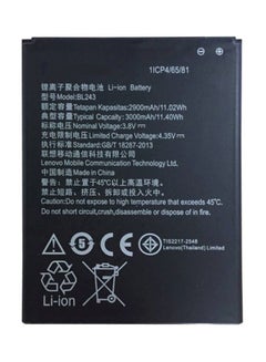 3000.0 mAh 3000 mAh Replacement Battery For Lenovo A7000 Black