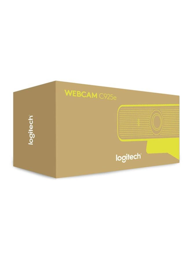 Logitech - C925-E Business Webcam, HD 1080p/30fps Video Calling, Light Correction, Autofocus, Clear Audio, Privacy Shade, Works with Skype Business, WebEx, Lync, Cisco, PC/Mac/Laptop/Macbook Black - Image 1