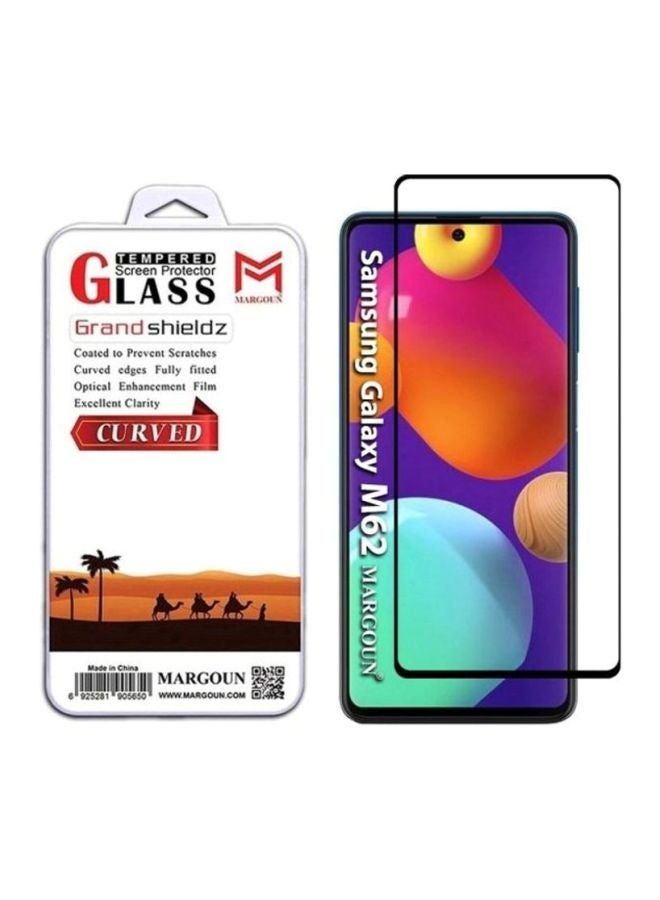 MARGOUN Grand Shieldz Tempered Glass Screen Protector For Samsung Galaxy M62 Black/Clear - Image 2