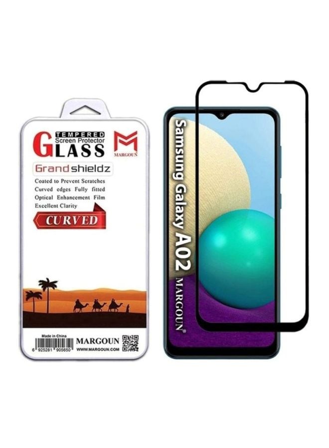 MARGOUN Grand Shieldz Tempered Glass Screen Protector For Samsung Galaxy A02 Black/Clear - Image 2