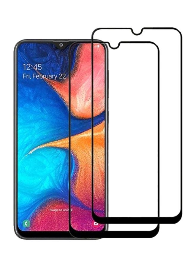 مارجون لاصقة حماية سوبر شيلدز للشاشة لهاتف سامسونج جالاكسي A32 من قطعتين أسود/شفاف - Image 1