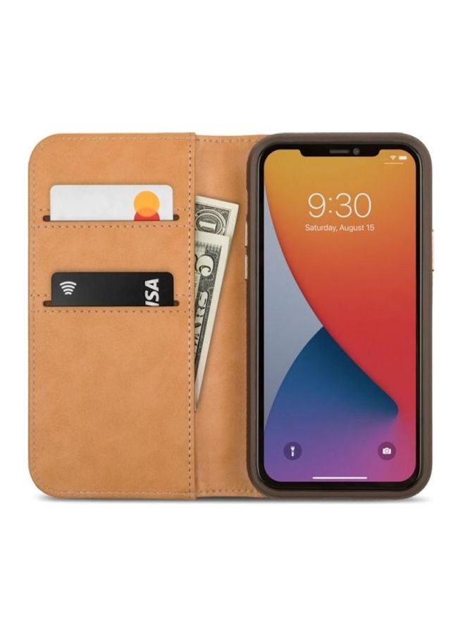 Moshi Leather Case For iPhone 12 Pro Max Beige - Image 2