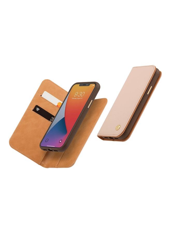 Moshi Leather Case For iPhone 12 Pro Max Beige - Image 3