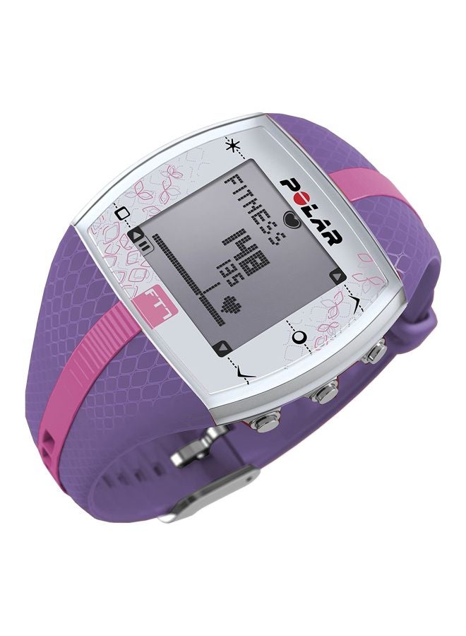 POLAR - FT7 Waterproof Fitness Tracker Purple/Pink/Silver - Image 1