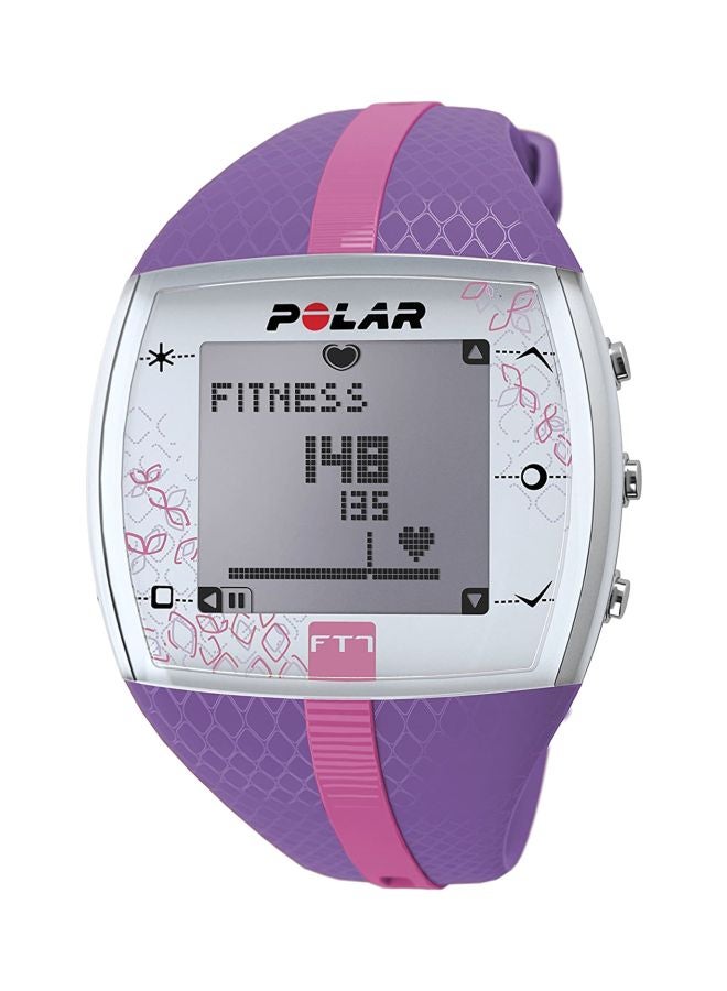 POLAR - FT7 Waterproof Fitness Tracker Purple/Pink/Silver - Image 1