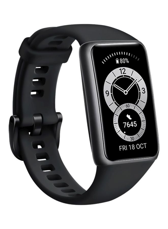 HUAWEI - Band 6 FRA-B19 + FOC Huawei City Travel Gift Package (Thermos Bottle, Retractable USB Carry Case, Canvas Bag) Graphite Black - Image 1