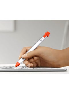 Logitech Crayon For Apple iPad (6th Gen) Silver/Orange  - Image 5