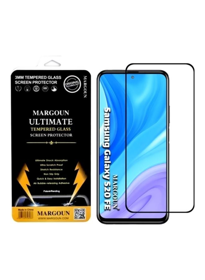 MARGOUN Ultimate Tempered Glass Screen Protector For Samsung Galaxy S20 FE Black/Clear - Image 2