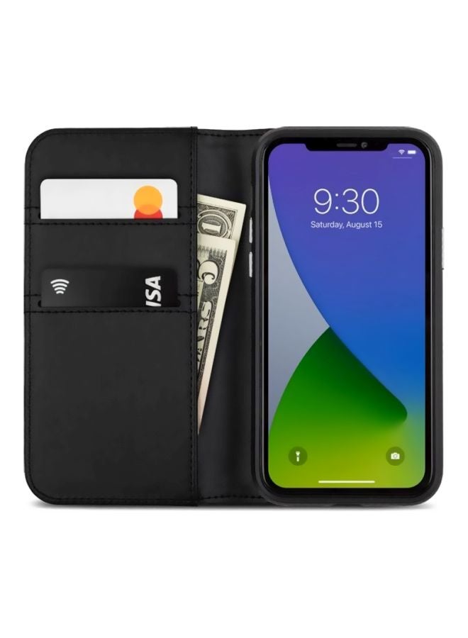 Moshi Leather Case For iPhone 12 And 12 Pro Black - Image 2