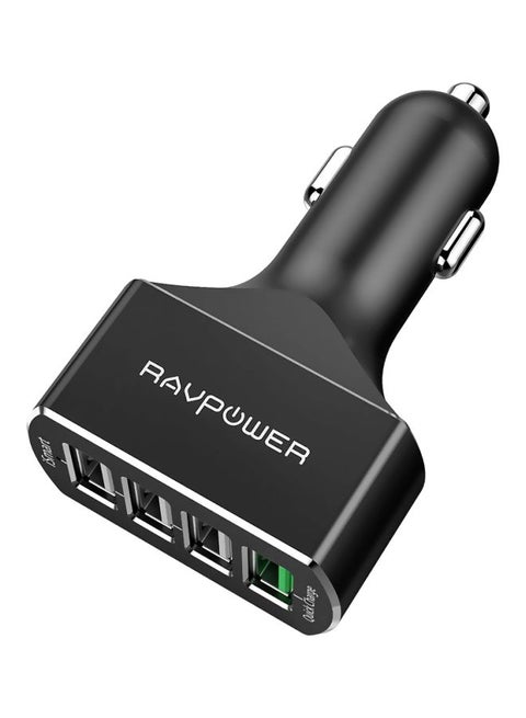 RAVPower 54W 4-Port Car Charger with Quick Charge 3.0