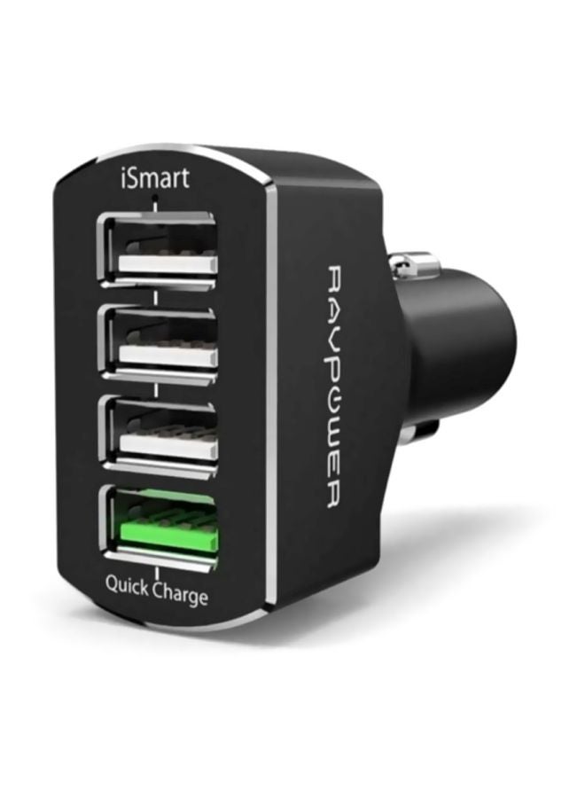 RAVPOWER - RAVPower 54W 4-Port Car Charger with Quick Charge 3.0 - Image 1