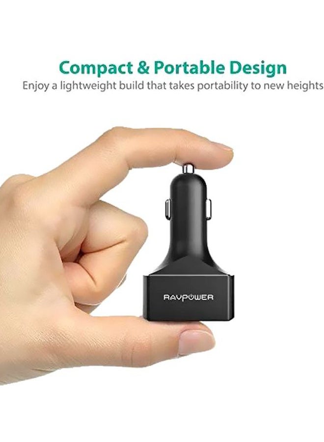 RAVPOWER - RAVPower 54W 4-Port Car Charger with Quick Charge 3.0 - Image 1