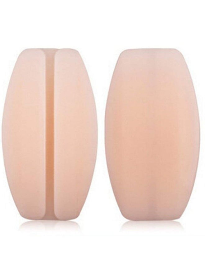 Women's Silicone Bra Strap Pain Relief Cushions Pad Holder/Comfortable Non-slip Shoulder Pads Beige  - Image 1