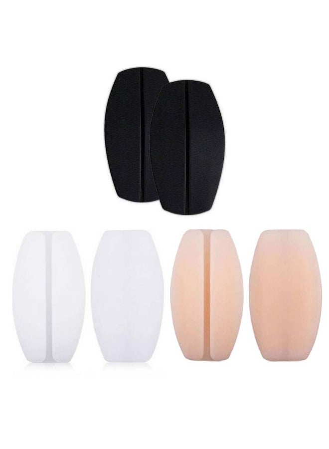 Women's Silicone Bra Strap Pain Relief Cushions Pad Holder/Comfortable Non-slip Shoulder Pads Black/Beige/White  - Image 1