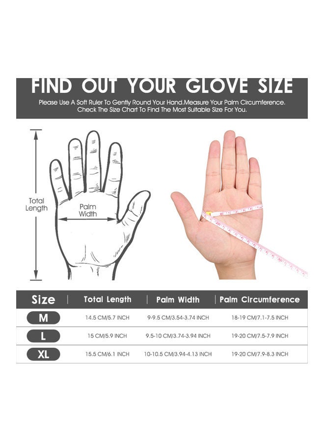 ويست بايكنج قفازات مضادة للانزلاق بتصميم عاكس يغطي نصف الأصابع مناسبة لركوب الدراجات - Image 5