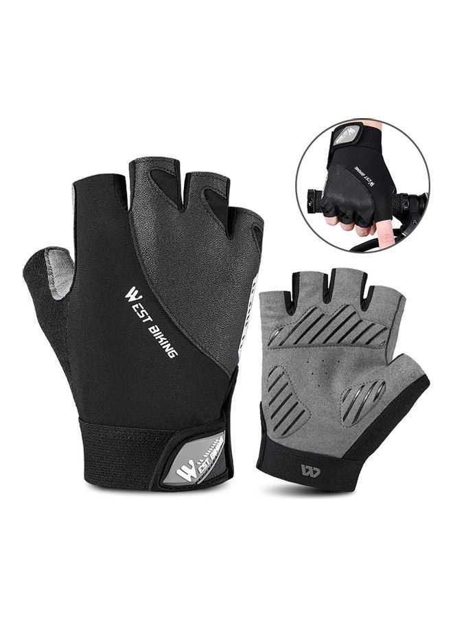 WEST BIKING Riding Reflect Non-Slip Half Finger Gloves - Image 4