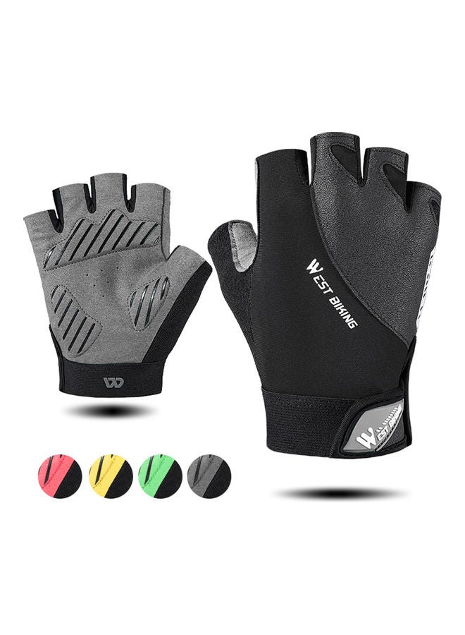 WEST BIKING Riding Reflect Non-Slip Half Finger Gloves - Image 5