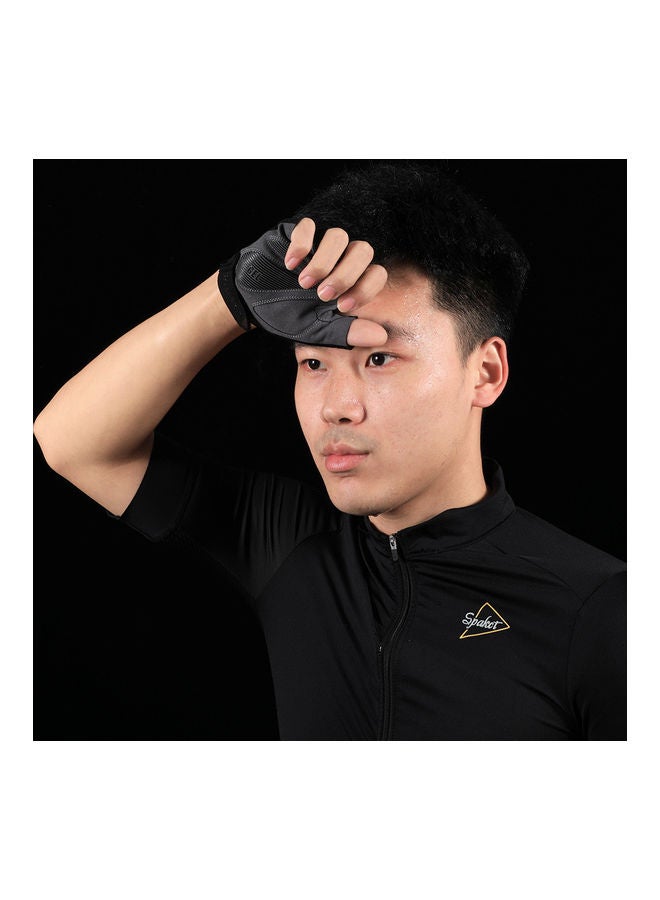 ويست بايكنج قفازات مضادة للانزلاق تغطي نصف الأصابع ومناسبة لركوب الدراجات - Image 2