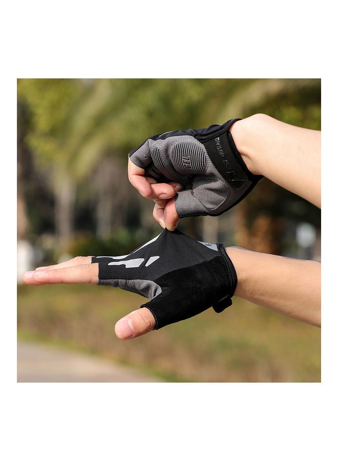 ويست بايكنج قفازات مضادة للانزلاق تغطي نصف الأصابع ومناسبة لركوب الدراجات - Image 5