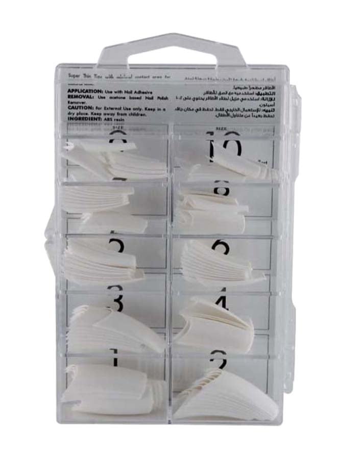 نوفل 100 قطعة من أطراف الأظافر أبيض - Image 1