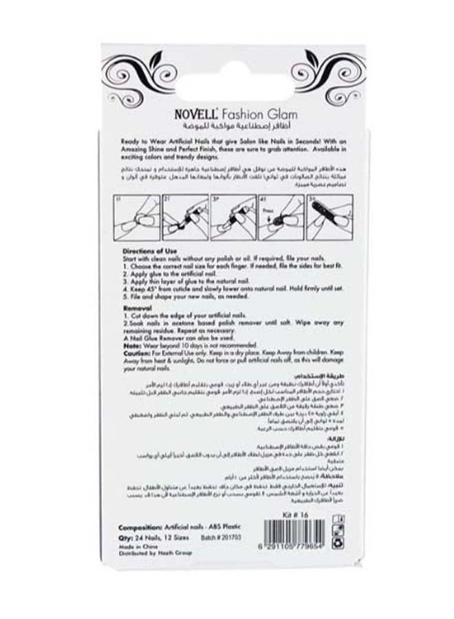 NOVELL Artificial Fashion Nail Kit #16 - Image 3