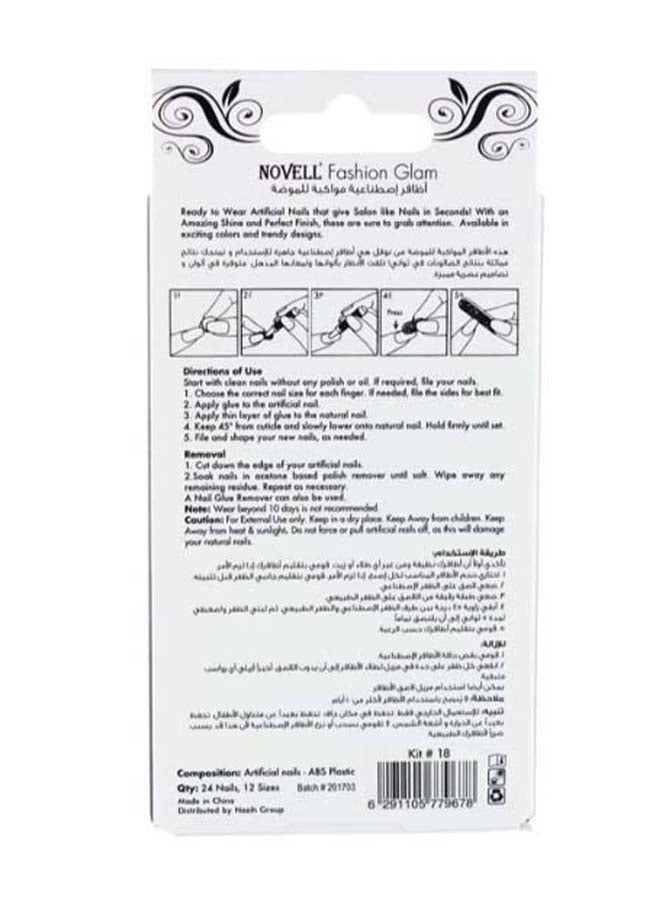 نوفل طقم الأظافر الصناعية المواكبة للموضة 18# - Image 3