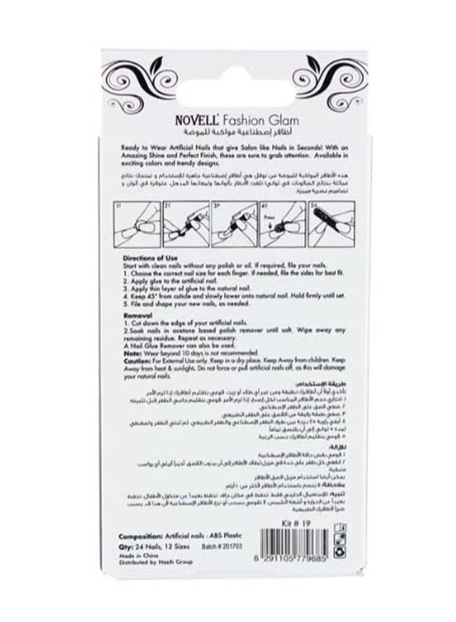 NOVELL Artificial Fashion Nail Kit #19 - Image 3
