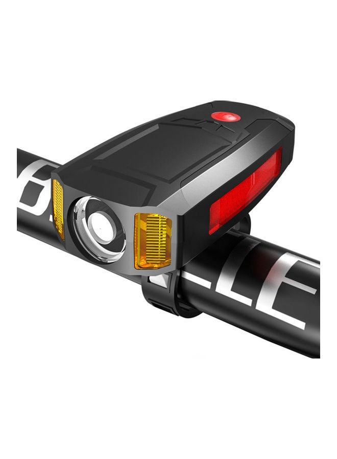 LED Cycling Headlight With Horn 10.50*5.00*7.00cm