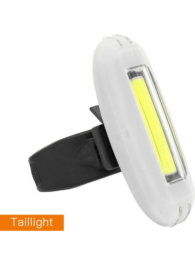 مصباح دراجة قابل للشحن بمنفذ USB من قطعتين 17.50 x 6.00 x 8.00سم - Image 2